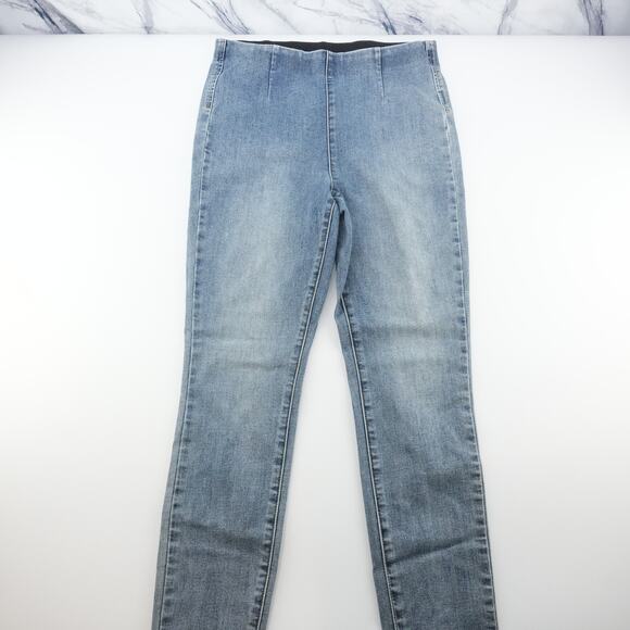 WHBM Legging Jeans Womens 4 Blue High Rise Skinny Stretch Denim Pants Classic - Picture 1 of 13